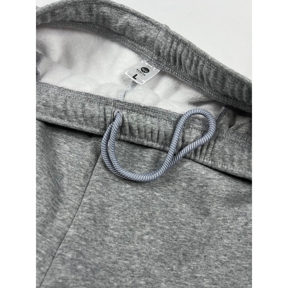 Senita Athletics Heather Gray Fleece Lined Joggers Sweatpants Mens Womens Large - Picture 4 of 7